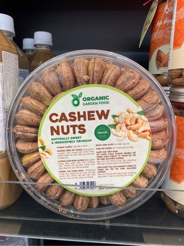 Hạt điều organic garden food 500g