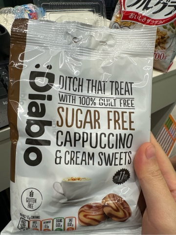 Kẹo Diablo không đường Cappucino Kem