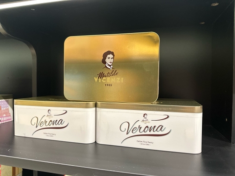 Hộp bánh Vicenzi Verona - 195g (vàng bơ)