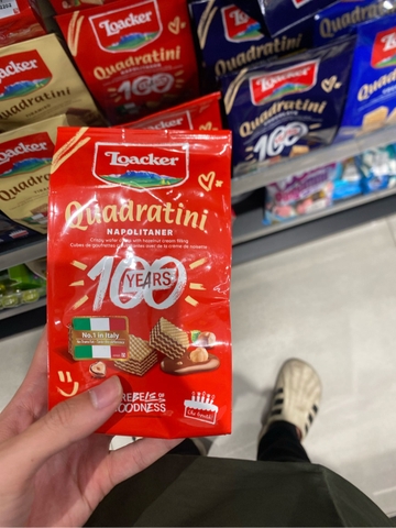 Bánh xốp Loacker Quadratini Napolitaner - 125g