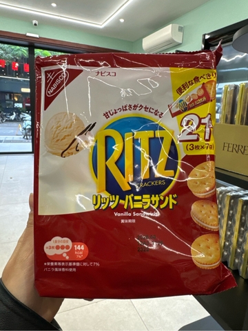 Bánh quy Ritz Vanilla Sandwich Family Packs 187g