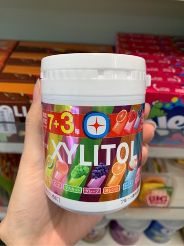 Kẹo cao su Lotte Xylitol vị trái cây tổng hợp 133g
