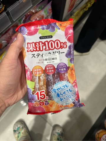 Thạch que 100% nước ép trái cây (245g/gói)