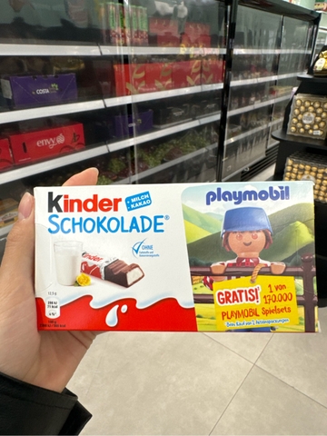 Kẹo SCL nhân sữa Kinder Schokolate 100g