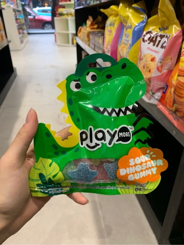 Kẹo dẻo chua khủng long Playmore - 64g