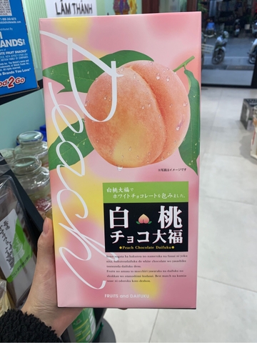 Bánh mochi Daifuku vị Đào