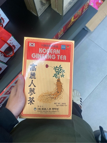 Trà Sâm Hàn Quốc - KOREAN GINSENG TEA (3gr/gói x 100 gói/hộp x 30 hộp/thùng )