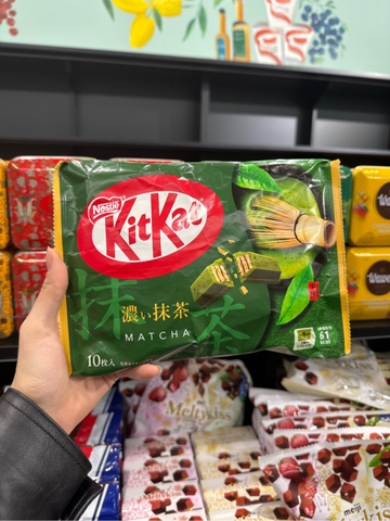 Bánh xốp SCL Kitkat mini Sweetness for adults - Strong Green Tea 136g