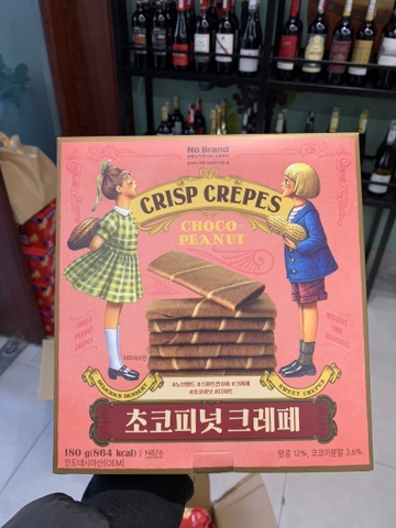 BÁNH CREPE CHOCO PEANUT  NO BRAND 180g