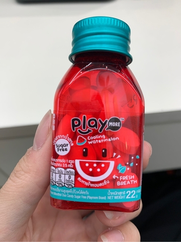 Kẹo the vị dưa hấu Playmoe hũ 22g