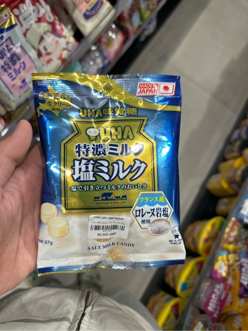 Kẹo UHA sữa muối Tokuno 67g