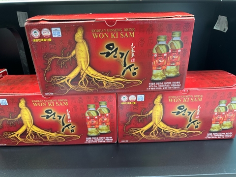 Nước nhân sâm có củ 120ml*10 chai WONKISAM