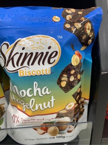 Bánh Skinnie Biscotti 100g Mocha Haizelnut