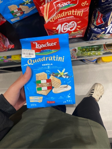 Bánh xốp Loacker Quadratini Vanilla - 250g