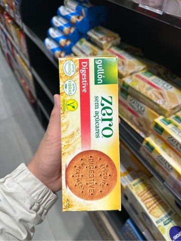 Bánh qui không đường bột mì nguyên cám Zero Gullon - 170g