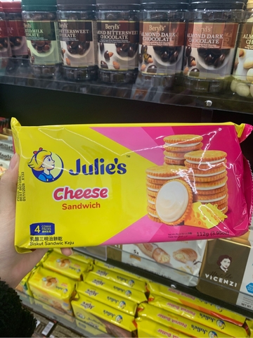 BÁnh qui kẹp nhân phô mai Julie's - 112g