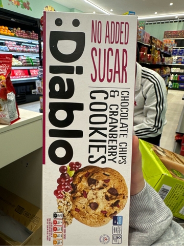 Bánh Diablo cookie không đường soôcla chips và nam việt quất