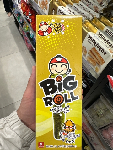 Rong biển TKN BIG ROLL vị mực 3g (hộp 6)