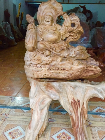 TƯỢNG DI LẶC CẦM GẬY NHƯ Ý (MSP: DL 74)