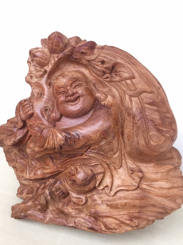 TƯỢNG DI LẶC VÁC CÀNH ĐÀO (M: DL09)