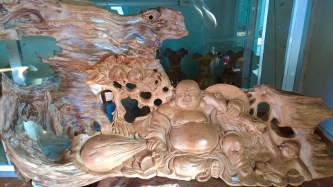 TƯỢNG DI LẶC VÁC CÀNH ĐÀO (M: DLN 42)