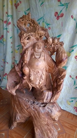 TƯỢNG DI LẶC VÁC CÀNH ĐÀO (M: DL11)-Đã bán