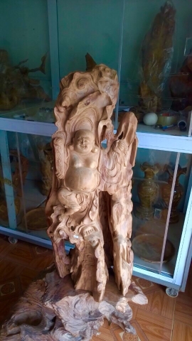 TƯỢNG DI LẶC CẦM GẬY NHƯ Ý (M: DL49)
