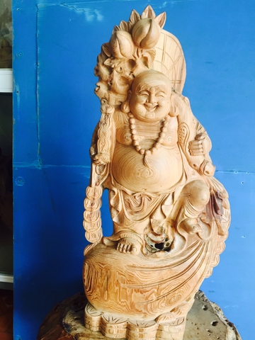 TƯỢNG DI LẶC VÁC CÀNH ĐÀO (M: DL12)