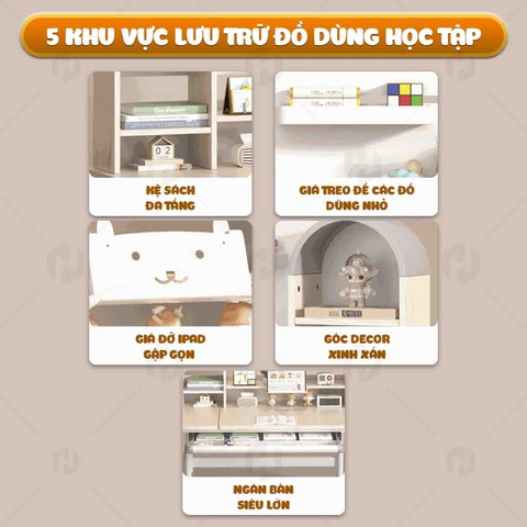 Bàn Học Chống Gù Htdkids M100