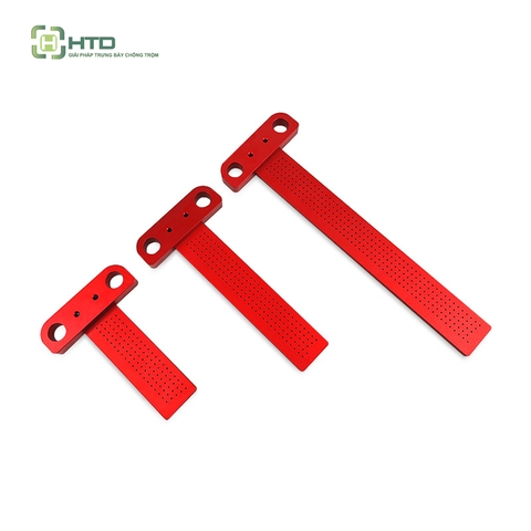 Thước Gỗ Chuyên Nghiệp Thước Hợp Kim Nhôm Định Vị Lỗ Đánh Dấu Thước Kẻ Cho Thợ Mộc Hình Chữ T