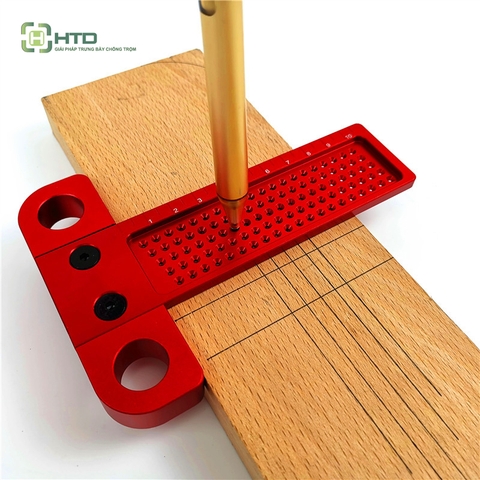 Thước Gỗ Chuyên Nghiệp Thước Hợp Kim Nhôm Định Vị Lỗ Đánh Dấu Thước Kẻ Cho Thợ Mộc Hình Chữ T