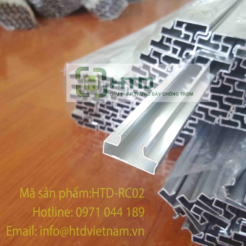 Rãnh nhôm cài móc treo: HTD-RC02
