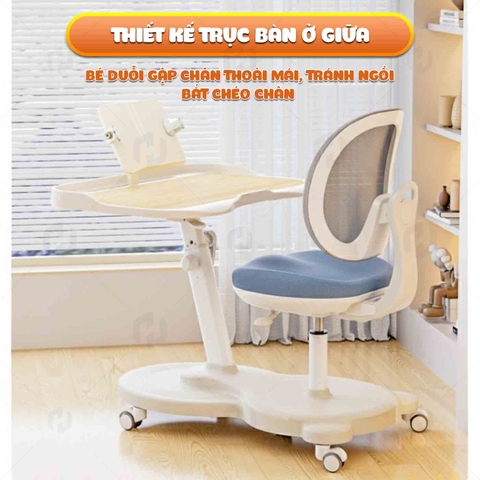 Bộ bàn học liền ghế chống gù T74
