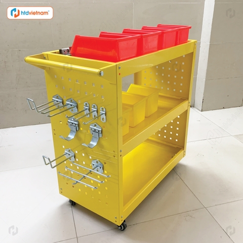 Xe đẩy dụng cụ đồ nghề 3 tầng HTD-05