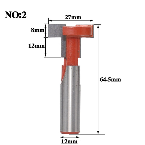 Mũi Soi Tấm Rãnh Gỗ Thanh Nhôm Chữ T cốt 12mm