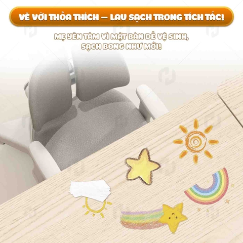 Bàn Học Chống Gù Htdkids M100 - M120