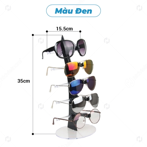 Giá trưng bày kính mắt bằng nhựa 988 - kệ trưng bày kính PVC - 5 tầng