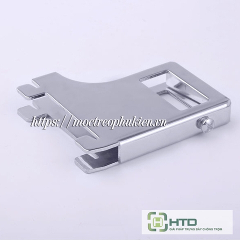 Cốc đỡ thanh hộp inox vuông gài ray đôi