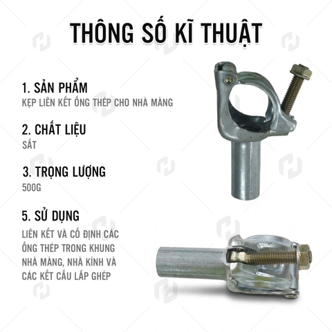 Kẹp Liên Kết Ống Thép Nhà Màng