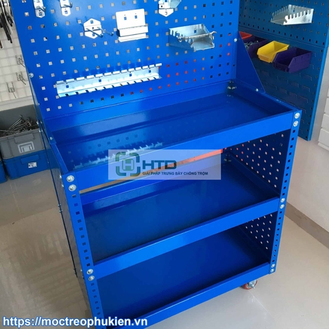 Bộ kệ treo dụng cụ sửa chữa có bánh xe