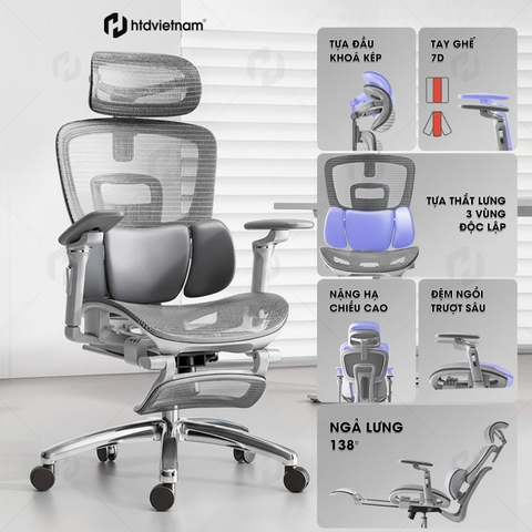 Ghế công thái học HTD-X360