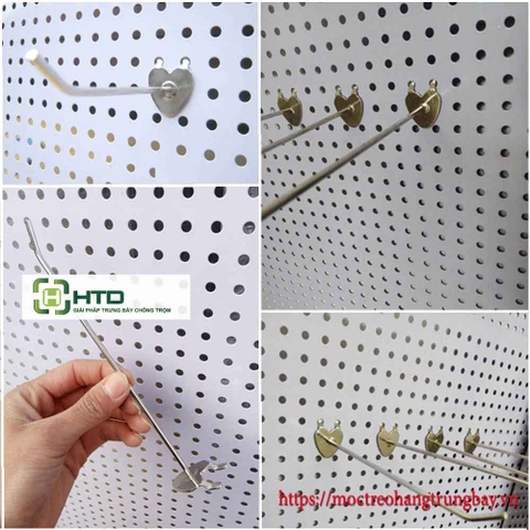 Tấm thép đục lỗ cài móc treo