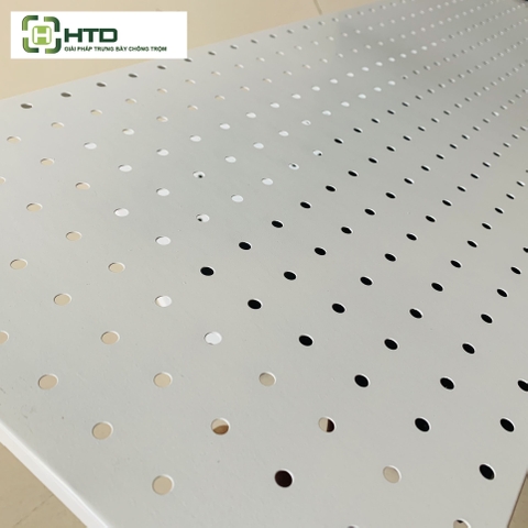 Tấm thép đục lỗ cài móc treo sơn tĩnh điện