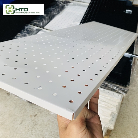 Tấm thép đục lỗ cài móc treo sơn tĩnh điện