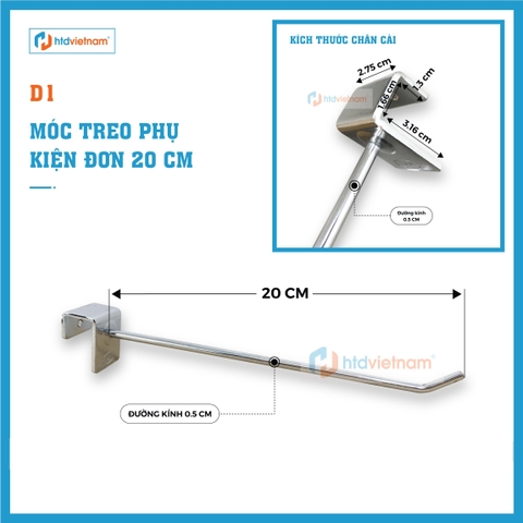Móc treo phụ kiện đơn D1