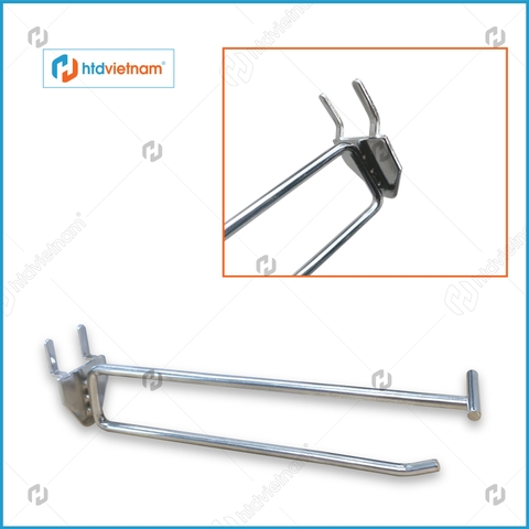 Móc treo đôi MT-T008 | Móc treo phụ kiện dạng cài tấm lỗ