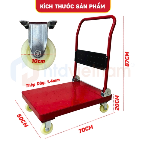 Xe đẩy hàng tay gập HTD