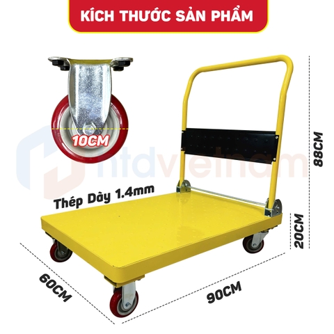 Xe đẩy hàng tay gập HTD