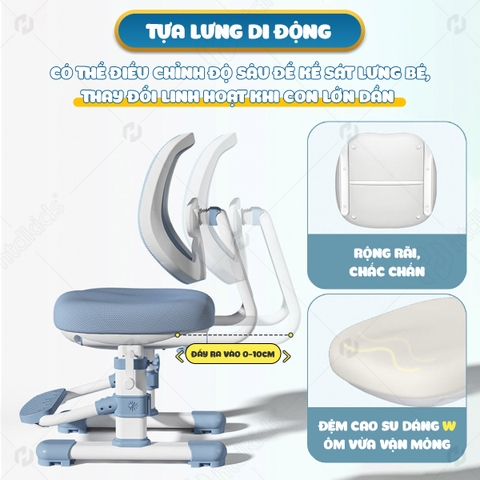 Ghế tăng giảm chiều cao HTDkids Zx02