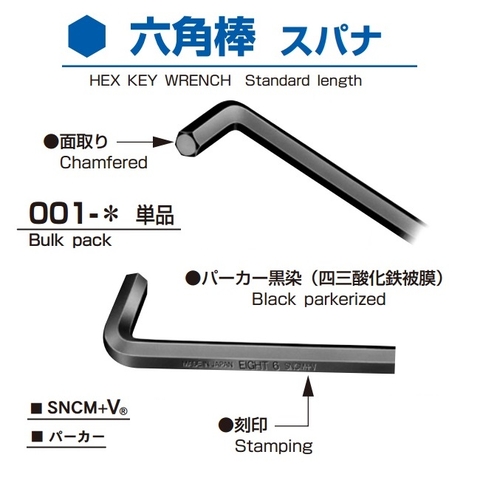 Lục giác chìm đầu bằng Eight dòng 001